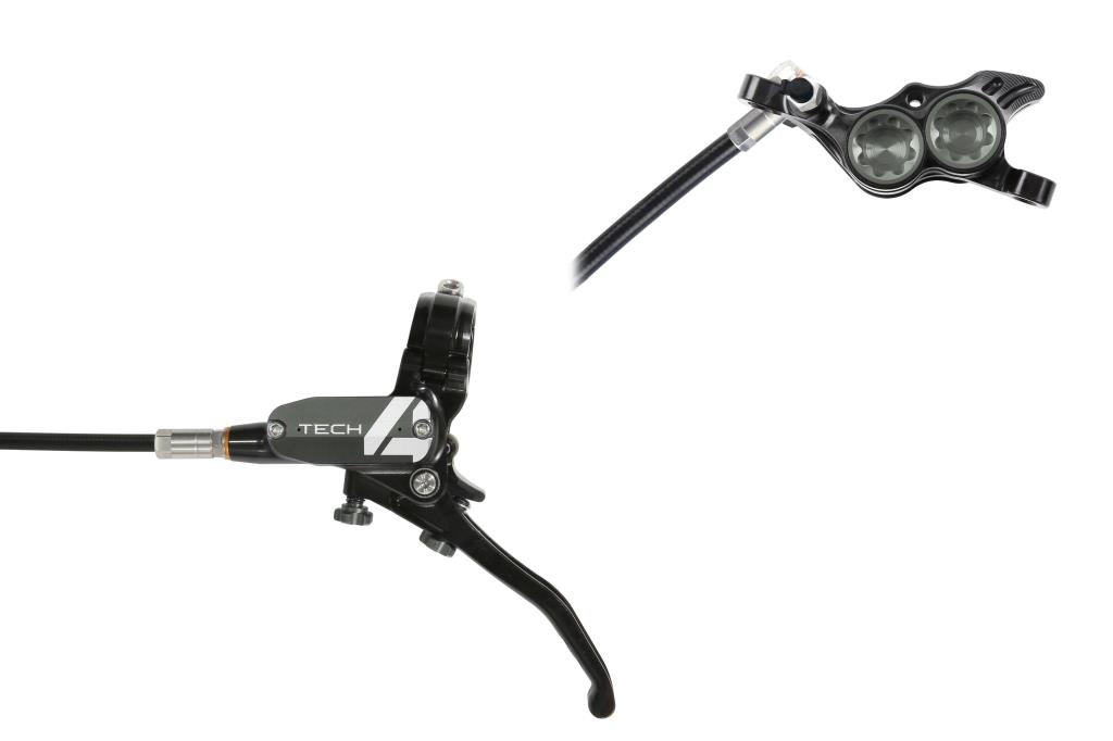 Hope Tech 4 E4 Rear - No Rotor - Black/Smoke R/H - Front | Brilliant Bikes